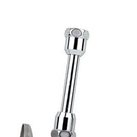 Rubinetto per cassetta cromato con tubetto e rosone