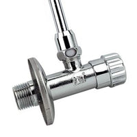 Rubinetto per cassetta cromato con tubetto e rosone