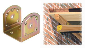 supporto "u"acciaio tropicalizzato art. 761 mm.70x71 cod:ferx.2368