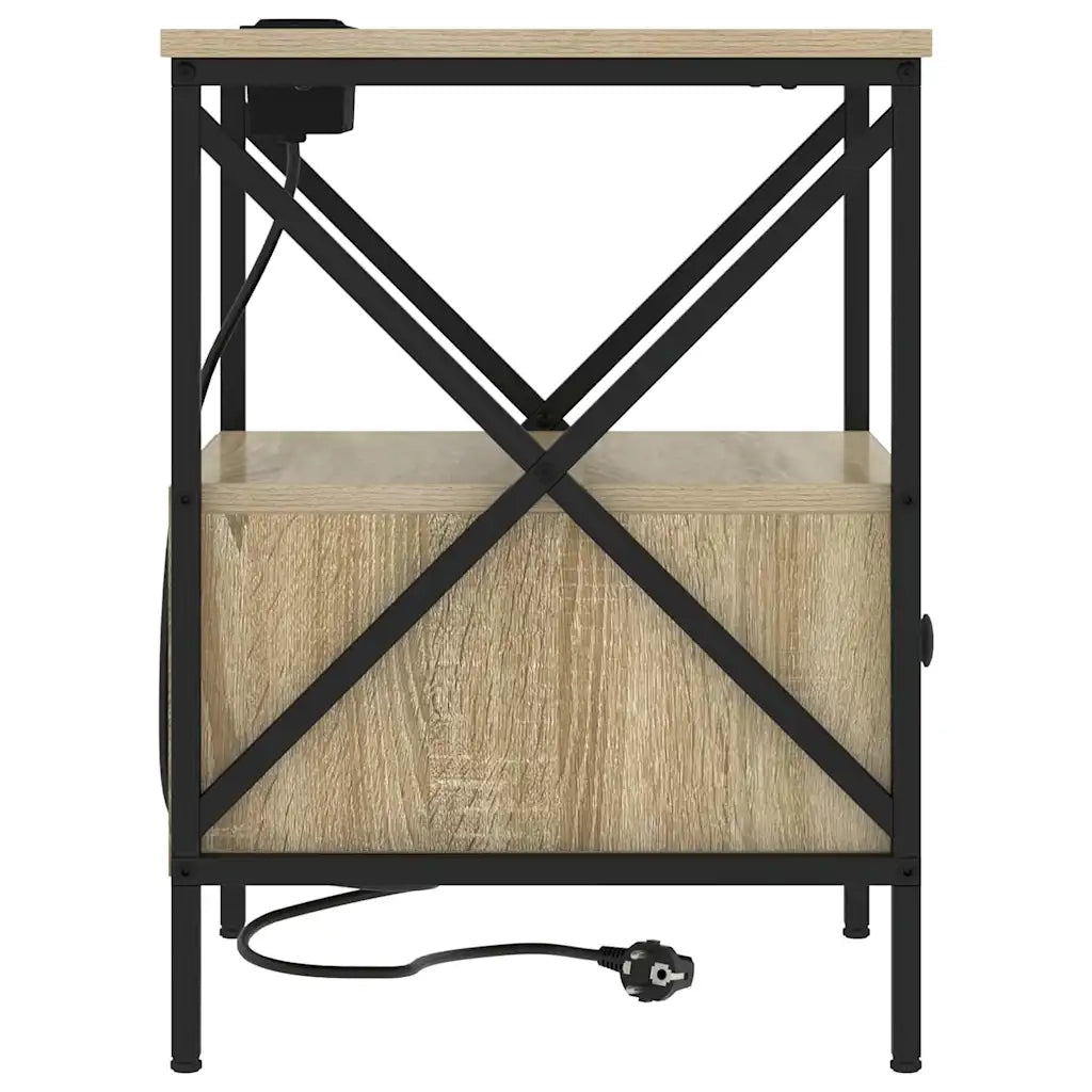 vidaXL Armadio da Notte con cassetto rovere sonoma 41.5 x 40.5 x 55 cm