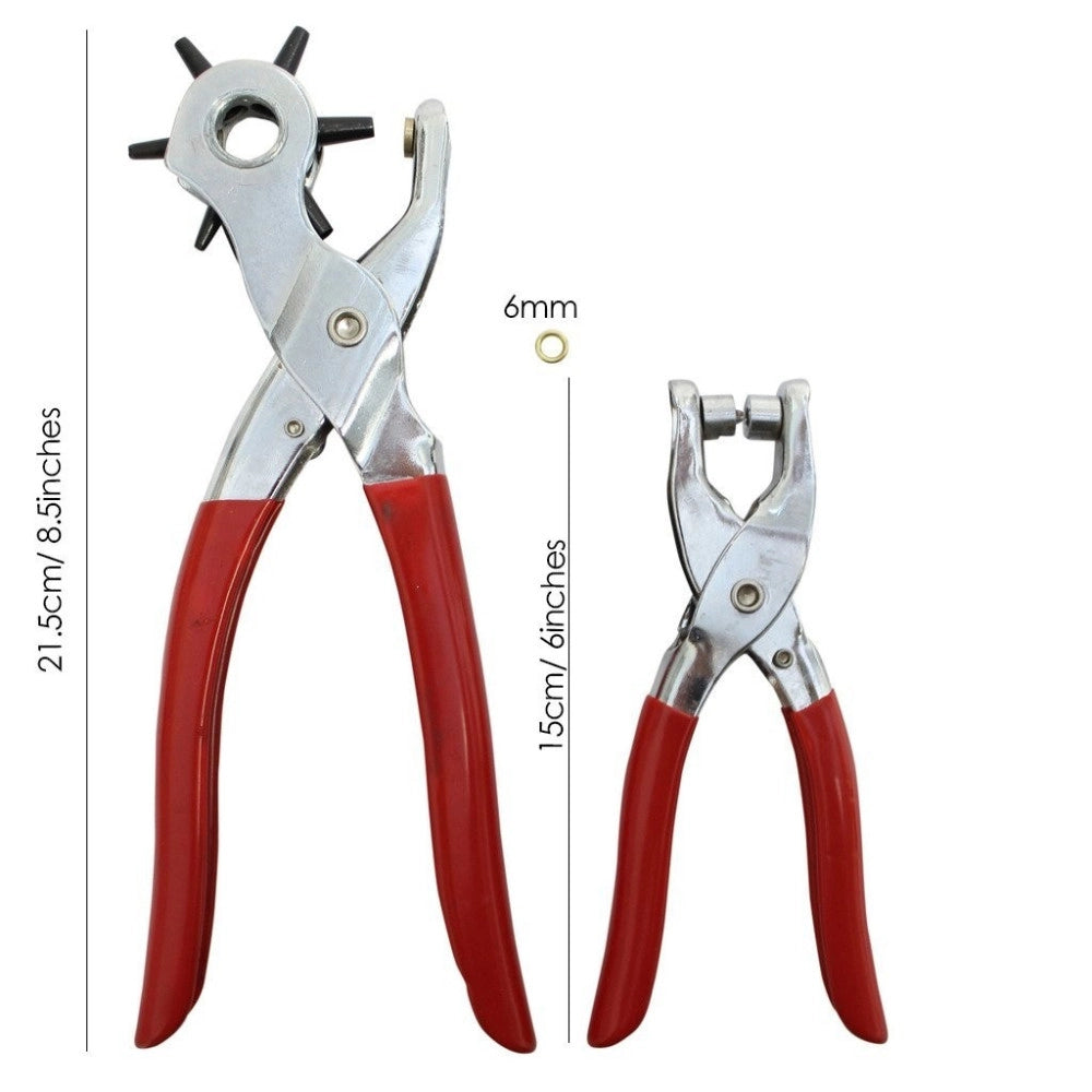 Trade Shop - Kit Pinza Fustellatrice + Pinza Borchie Buchi Cinture Pelle Scarpe Borchie -