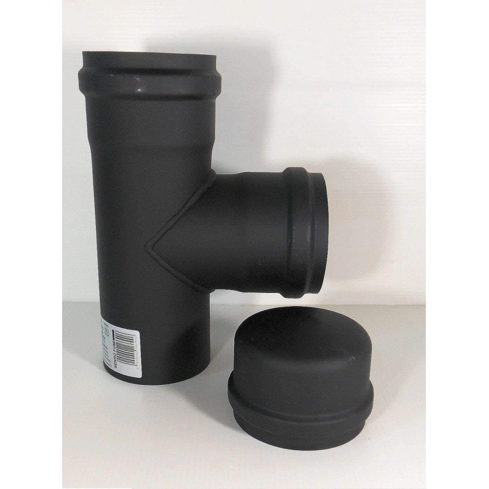 Raccordo a t tubo scarico fumi diametro 80 per stufa a pellet ca