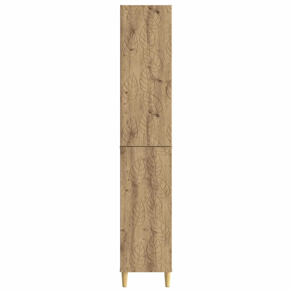 Set di armadi 2 pcs Rovere Artigianale Legno ingegnerizzato