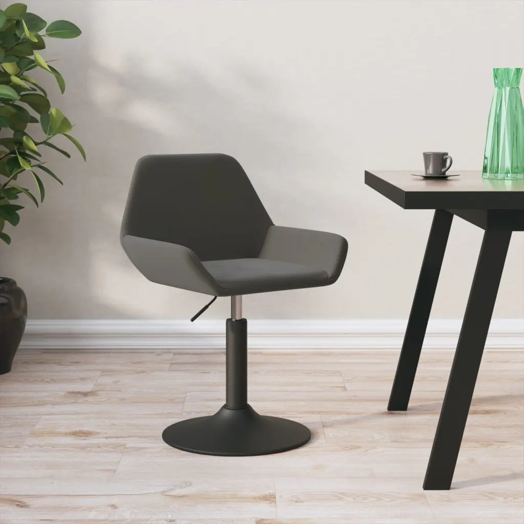 Sgabello da Bar Grigio Scuro in Velluto cod mxl 57402