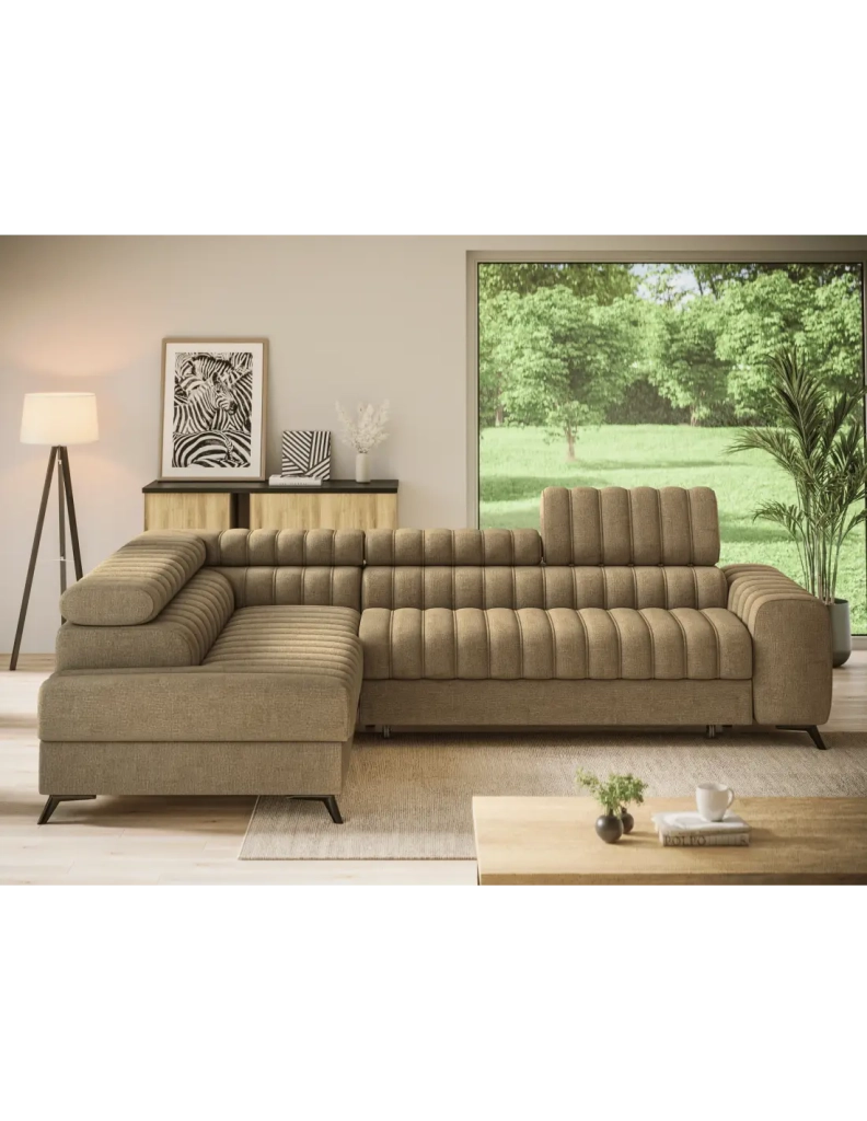 Divano ad angolo collezione KANEDOJO colore Marrone