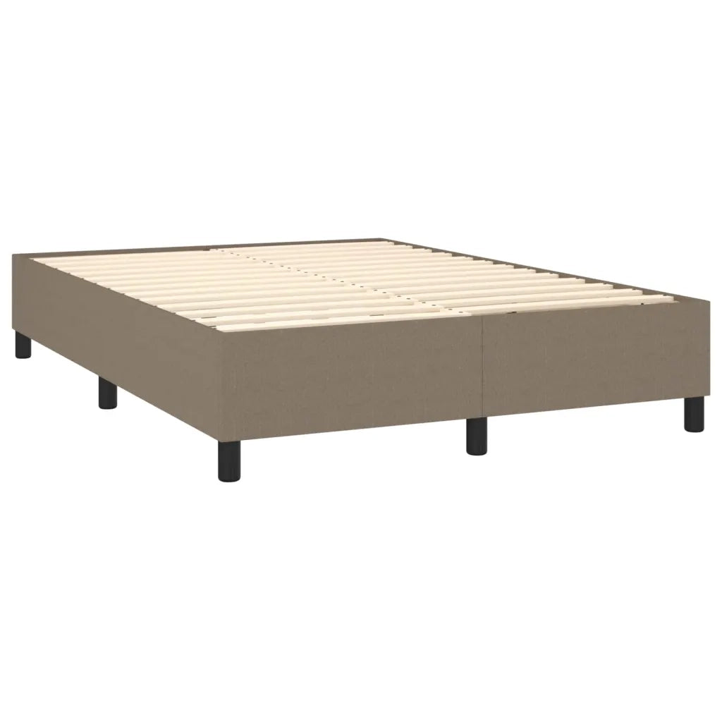 Giroletto a Molle con Materasso Tortora 140x200 cm in Tessuto 3131517