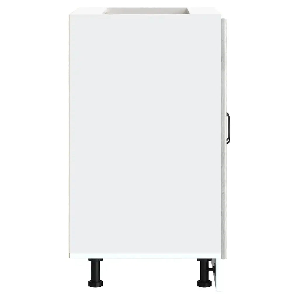 Mobile base lavello-Armadietto da bagno Kalmar Grigio Sonoma 60x46x81,5 cm