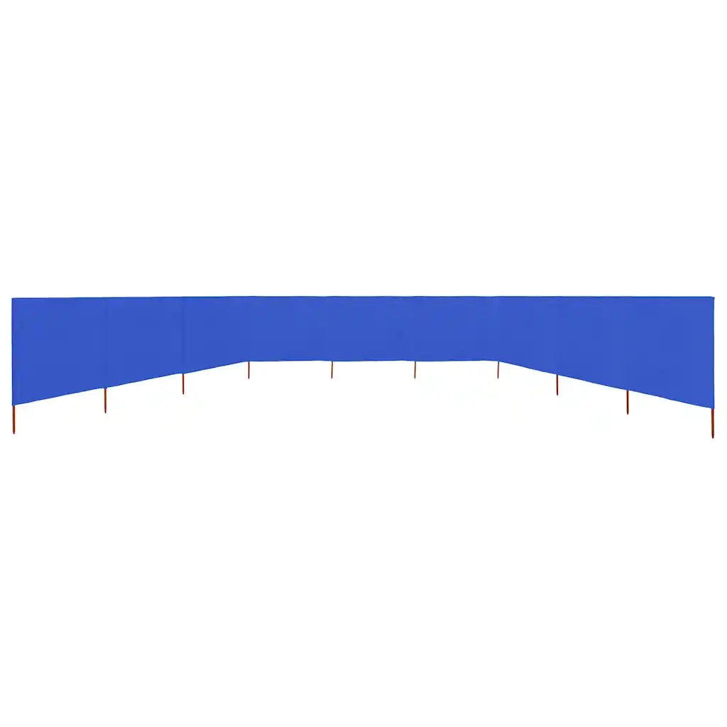 Paravento a 9 Pannelli in Tessuto 1200x120 cm Azzurro CFW3721637