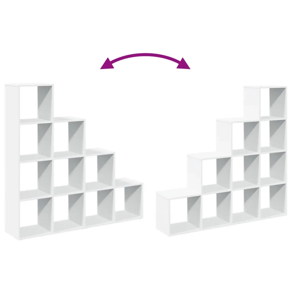 Libreria Divisorio 4 Ripiani Bianca 131,5x29x131,5cm Truciolato 857967