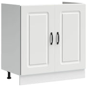 Pensile da cucina | Mobile base lavello Kalmar Bianco 80x46x81,5 cm in Truciolato