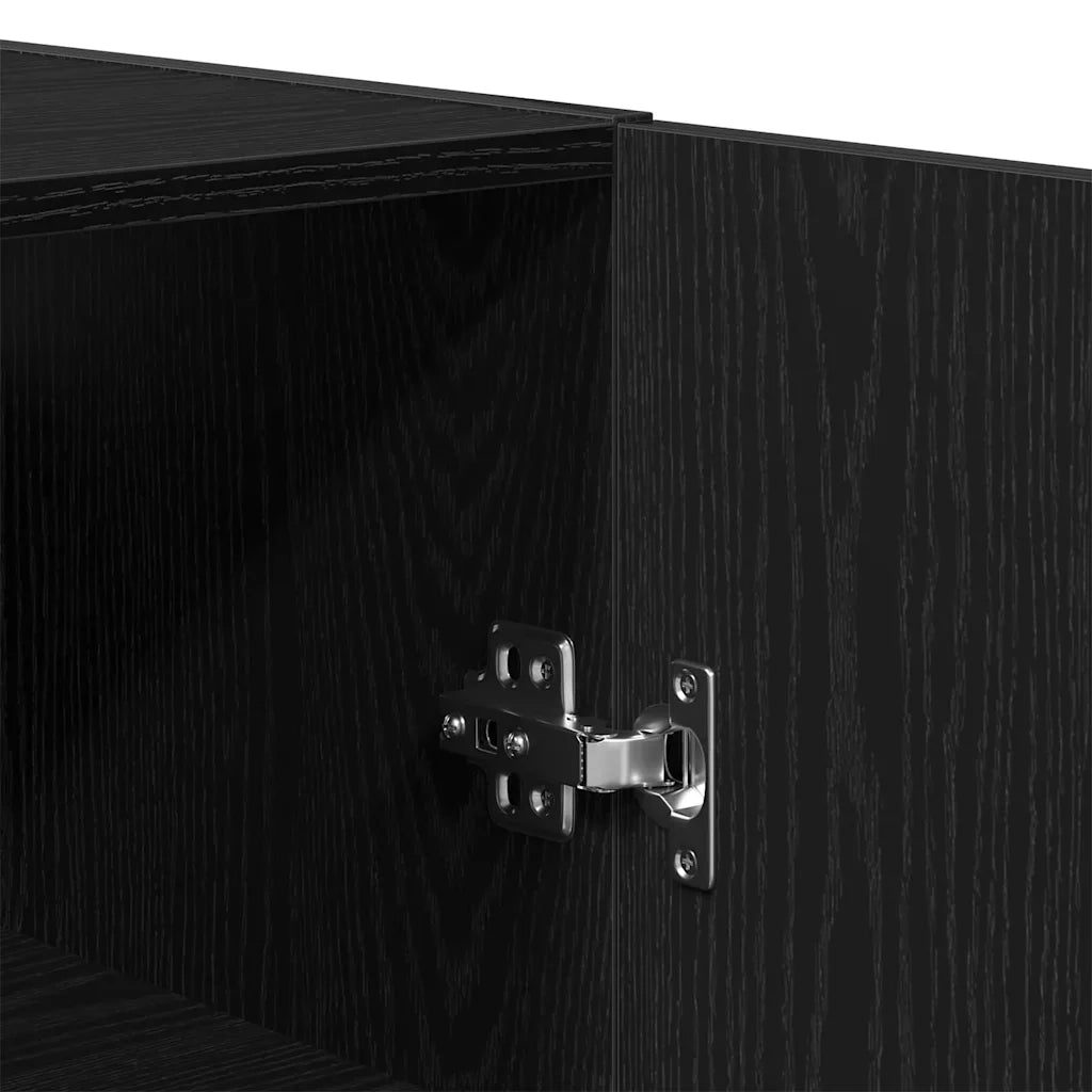 Mobile a muro 60 x 31 x 60 cm Legno ingegnerizzato Rovere Nero 862945