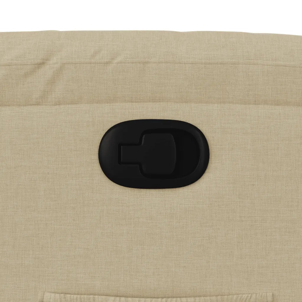 Divano Sedia-Poltrona Reclinabile in Tessuto Crema 587559
