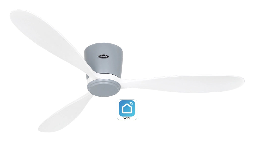 ECO PLANO WOOD 132, Ventilatore WiFi senza Luce, CasaFan
