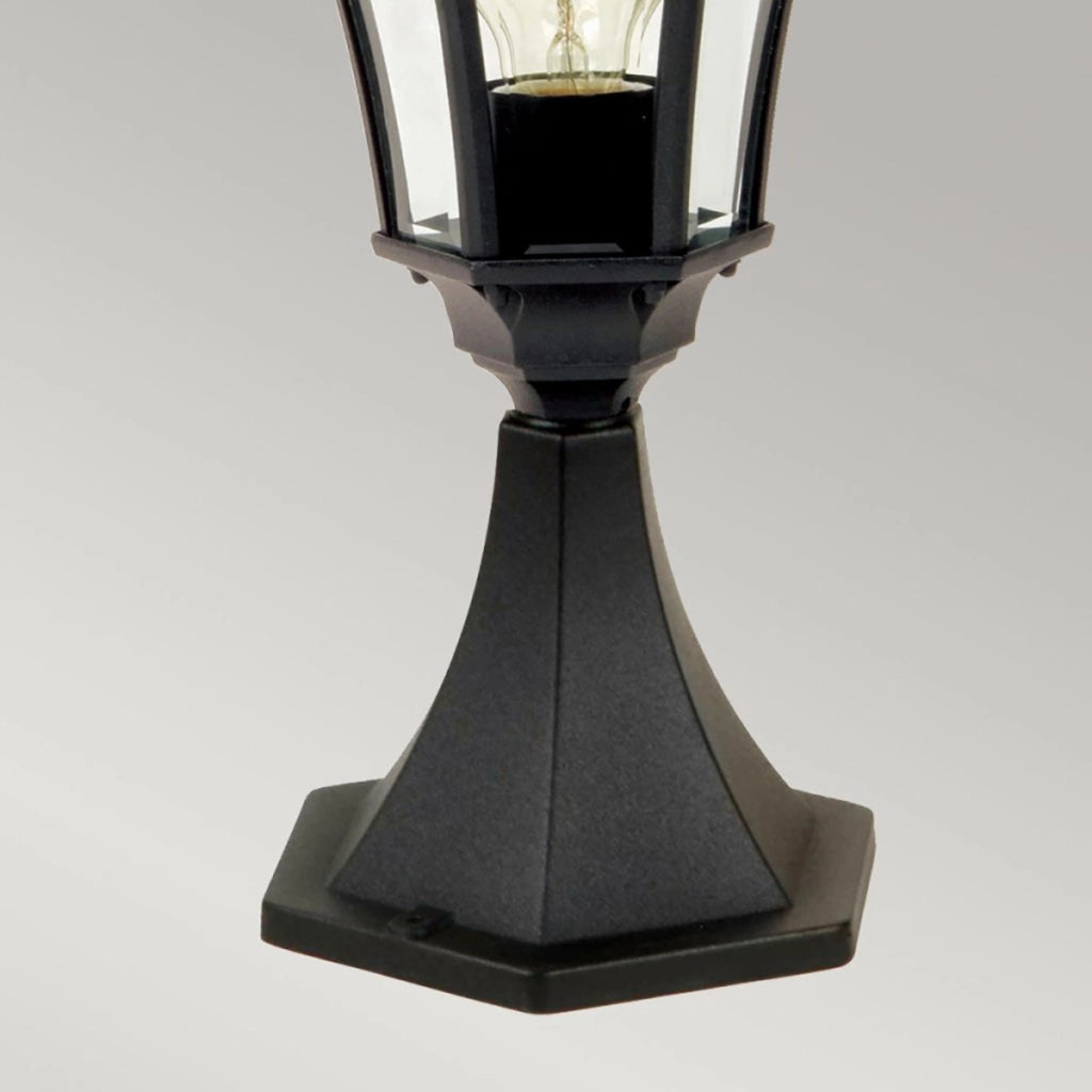 Lampada esterno stelo retro nera E27 60W Ledbury Garden Zone