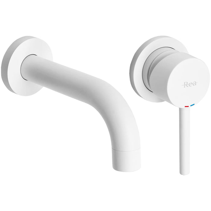 Rubinetto Da Incasso Rea Lungo White Mat + Box