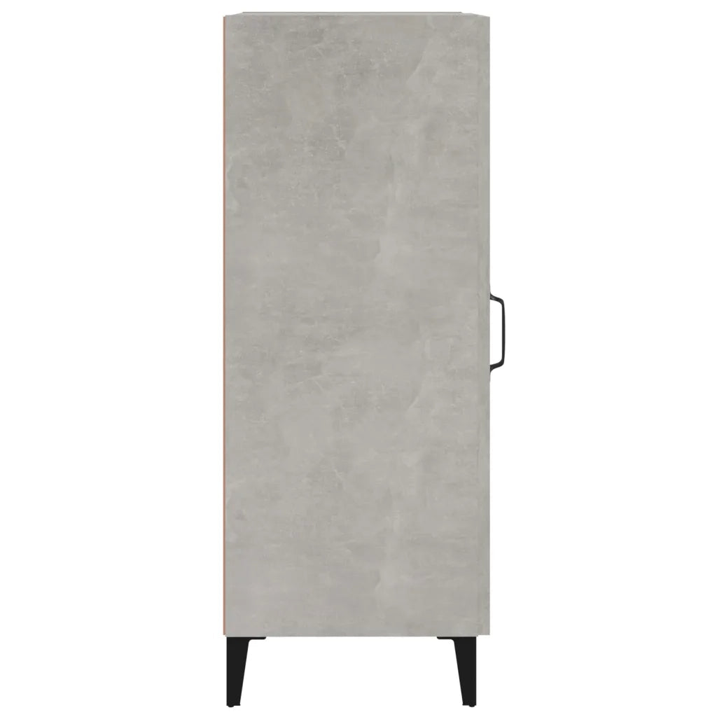 Credenza | Madia | Buffet da pranzo | Armadio da pranzo Grigio Cemento 34,5x34x90 cm in Legno Multistrato