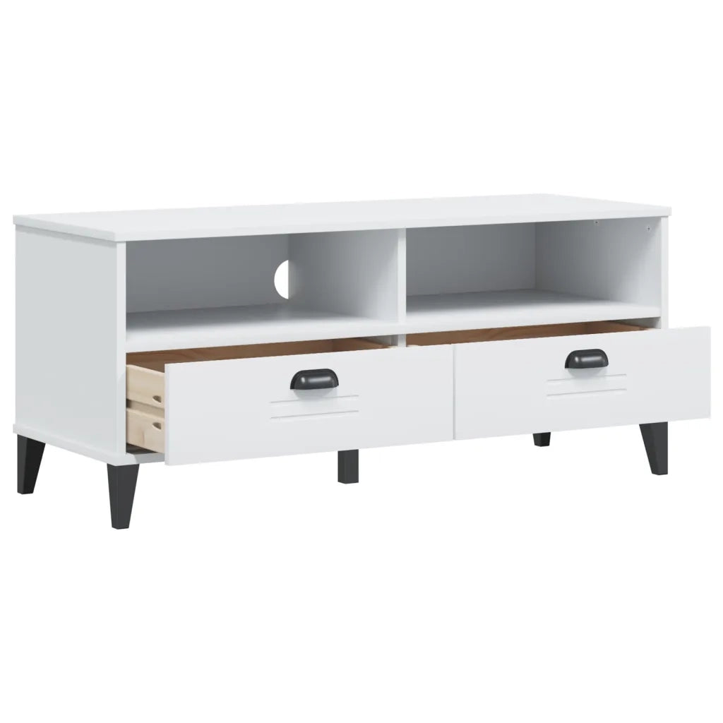 Mobile TV-Credenza per TV-Console TV VIKEN Bianco in Legno Multistrato