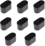 Piedini per Mobili - 8 Pezzi - PVC Flessibile - Protezione Anticras - Nero - 40x20mm - Design Moderno