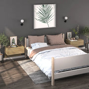 Comodini a Muro 2 pz-Set di 2 Tavolino da notte Rovere Sonoma 188080