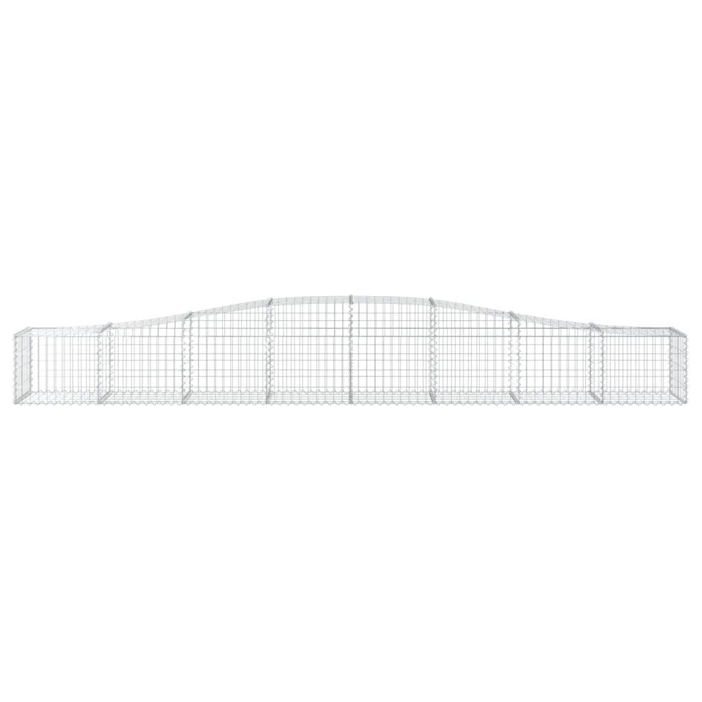 Cesto Gabbione ad Arco 400x50x40/60 cm Ferro Zincato 153412