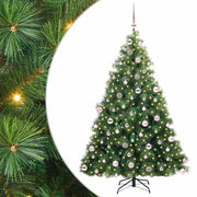 Albero di Natale | Decorazioni natalizie artificiale con 300 LED Verde 180 cm PE e PVC