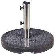 Base per ombrellone in granito color nero 45 cm terrazzo giardino esterno metallo robusto