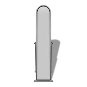 Specchio Autoportante a Figura Intera Rettangolare Grigio 240580