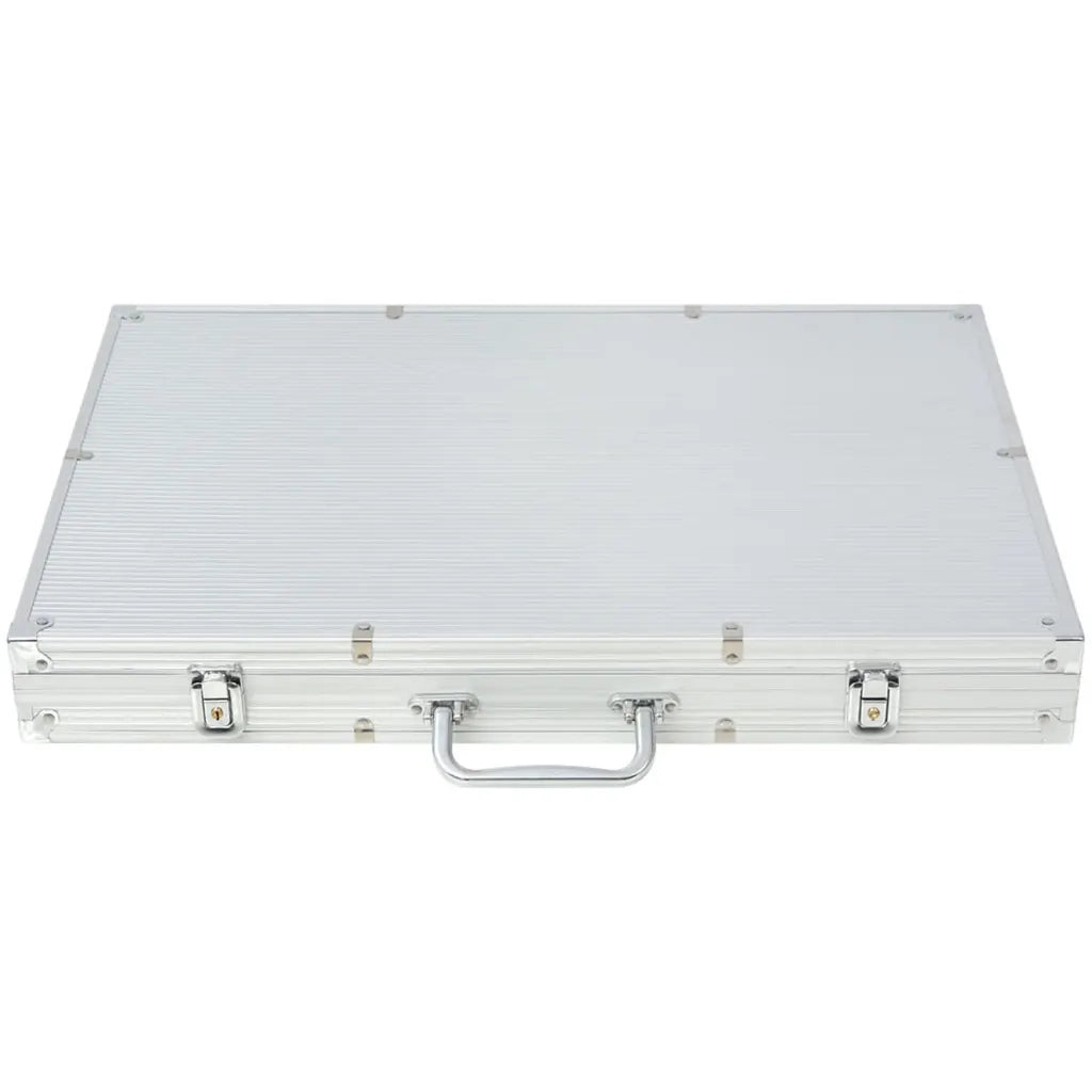 Set da Poker con 1000 Chips Laser Alluminio CFW4864684