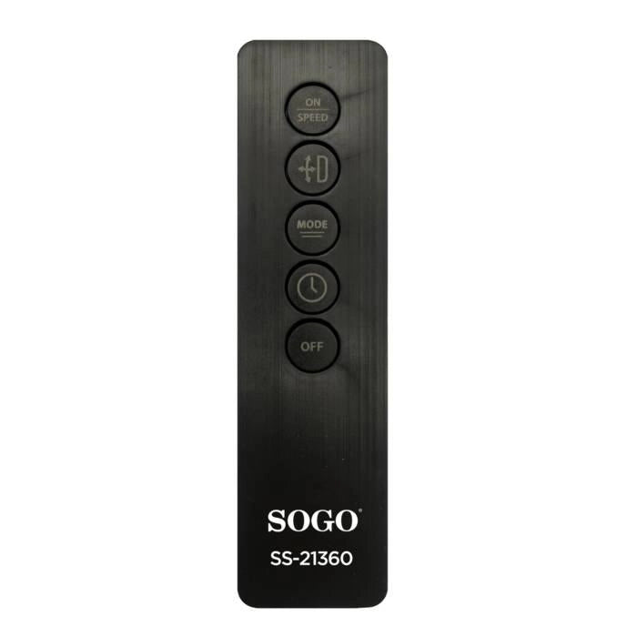 Ventilatore a piantana 40 cm con oscillazione 3D, 6 velocità, timer 7.5 ore, telecomando, funzione aromaterapia - SOGO
