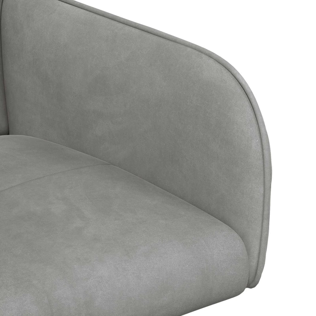 Sedie da pranzo 4 pcs Velluto (V) Grigio Chiaro 3428209