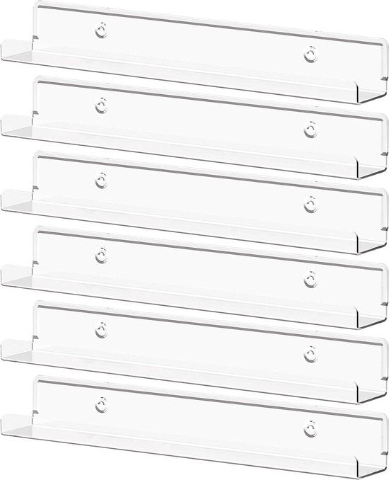 Pannelli Acrilici Opacchi in Sospensione per Dischi Vinyl 6 Pack 12" - Parete Decorativa per Camera - Display per Libri Foto e Makeup - Pannello per Camera da Letto Soggiorno Bagno Archiviazione Organizzazione