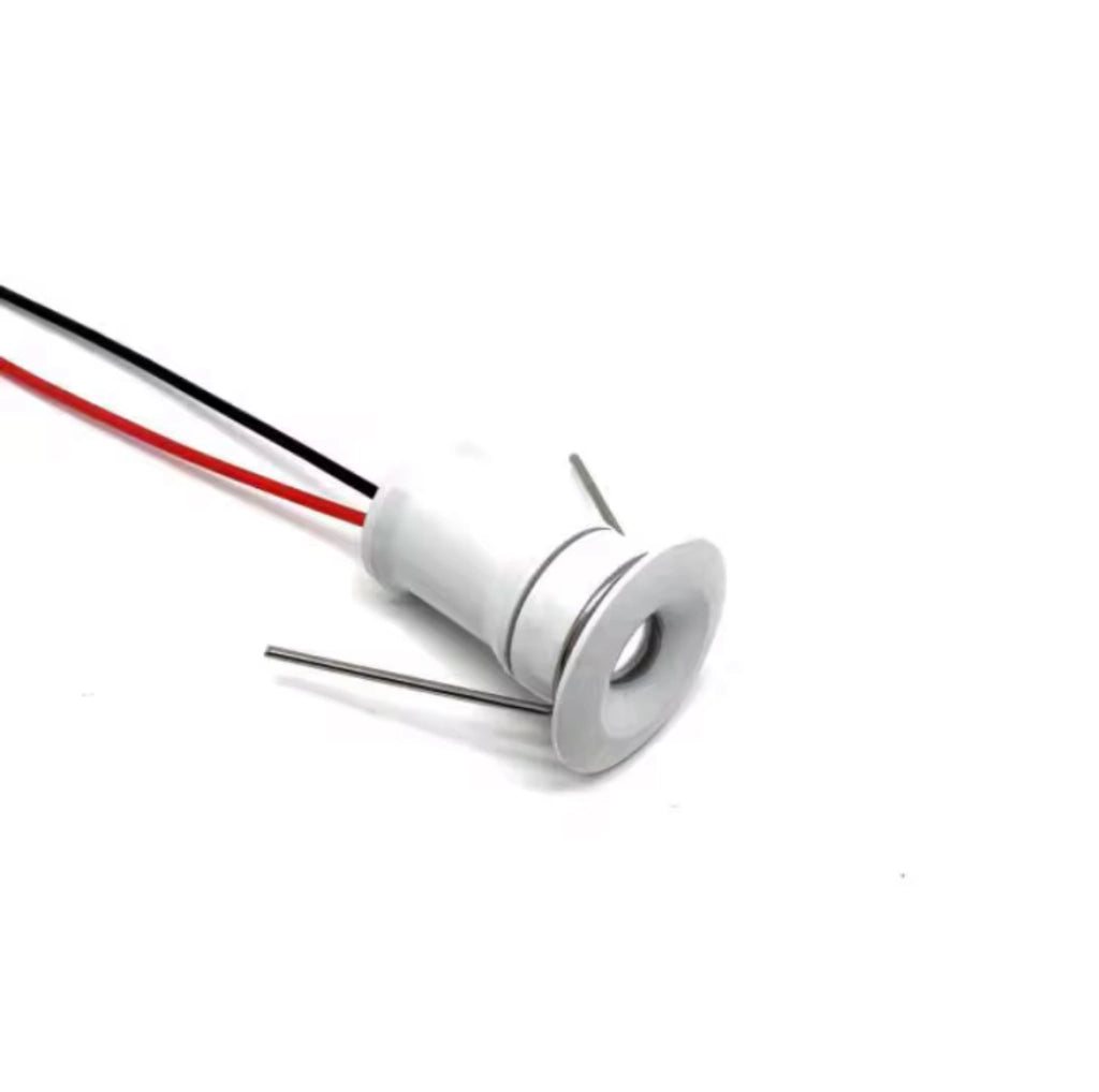 Mini faretto LED Bianco da incasso 1W 12V IP65 punto luce calda 3000K cielo stellato per bagno doccia esterno segnapasso scale vetrine mobili camper