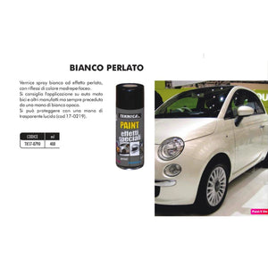 Vernice spray per spoiler e paraurti in plastica auto moto ml 400 TEKNICA BIANCO PERLATO