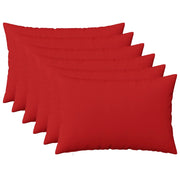 Federa 6 pz HEERLEN Rosso 50 x 70 cm Tessuto 911252