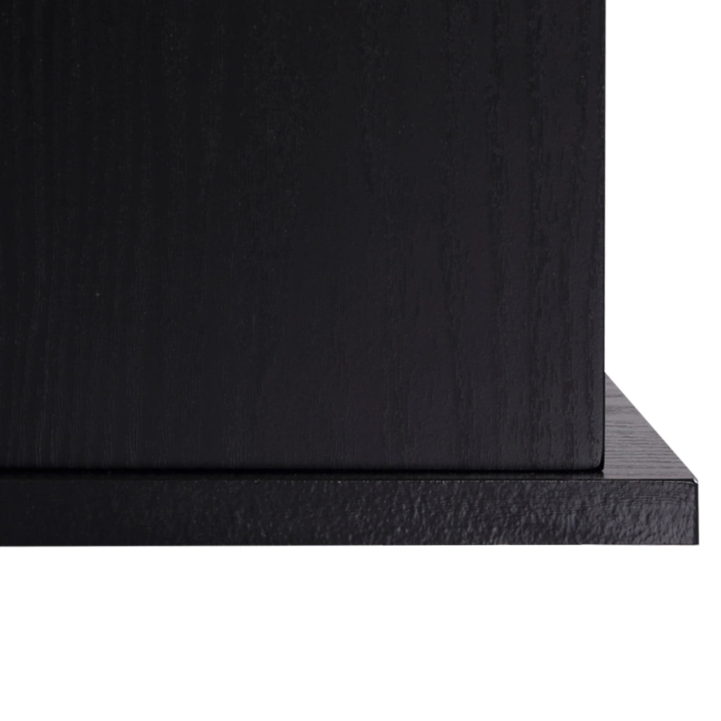 Scrivania per Computer con Cassetti e Ripiano Tastiera ¨C zephmum ¨C Legno Nero 152x60x88cm