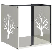 Rastrelliera per Legna da Ardere 40x40x40 cm in Acciaio Inox CFW3620052