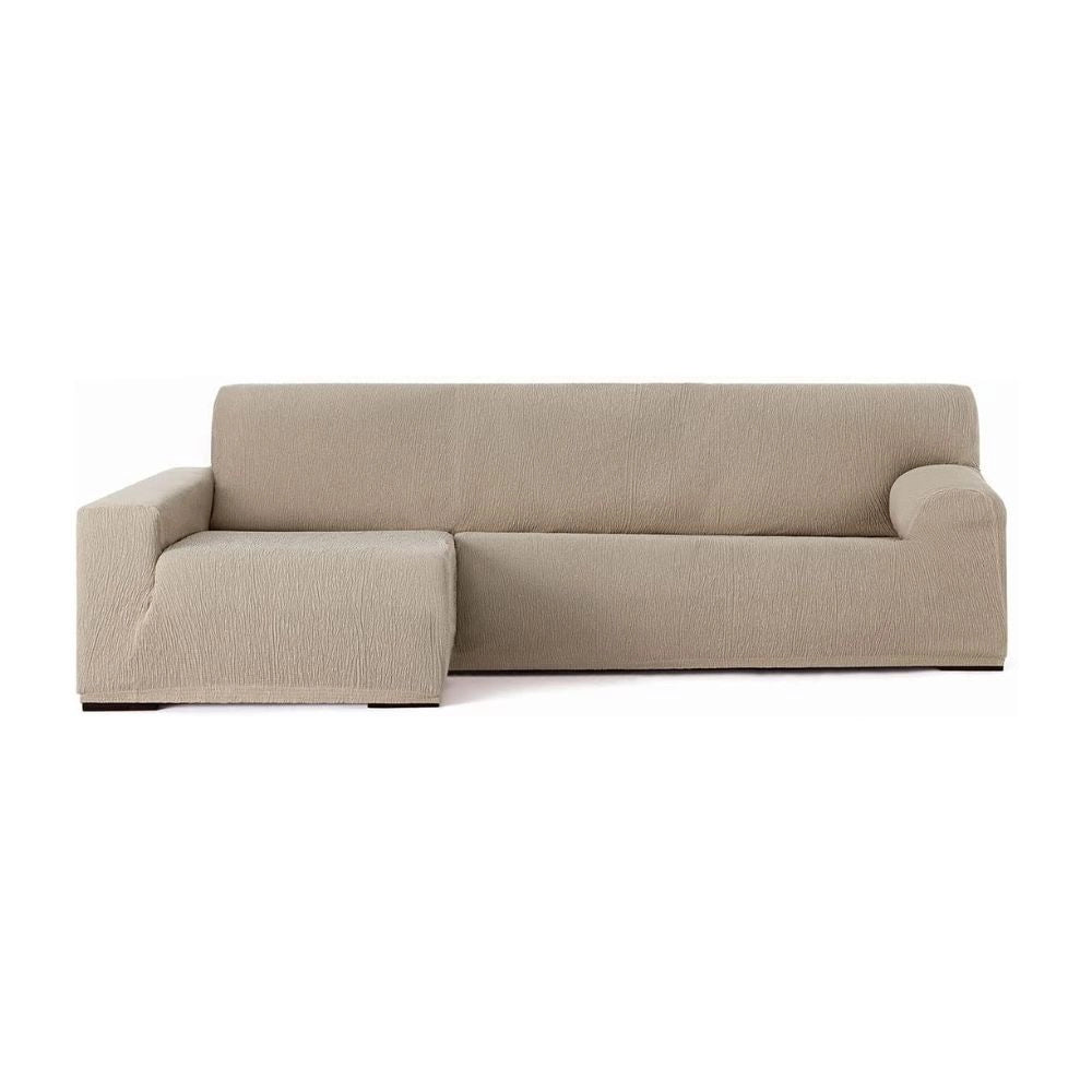Copridivano penisola sinistra beige Troya elastico 250-310 bracciolo lungo