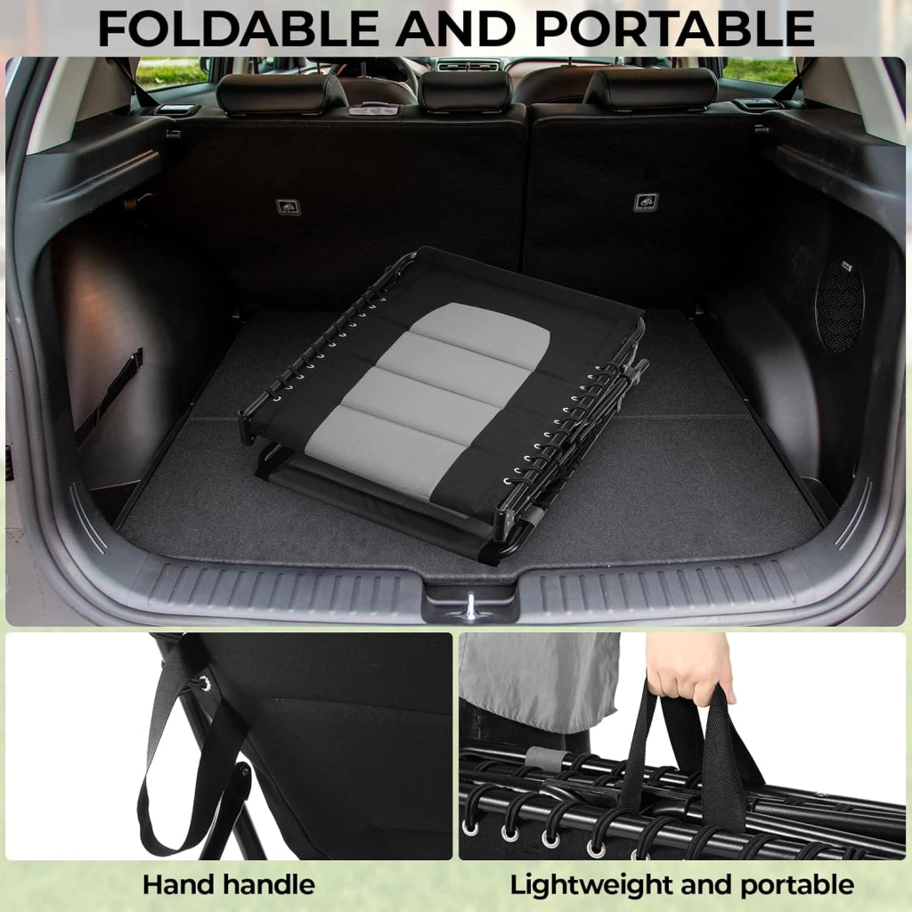 Set di 2 Sdraio da Giardino XXL Pieghevoli, 199×66×35 cm – Lettino Prendisole con Schienale Regolabile a 5 Posizioni, Sdraio da Esterno Extra Large fino a 150 kg, Sdraio Pieghevole