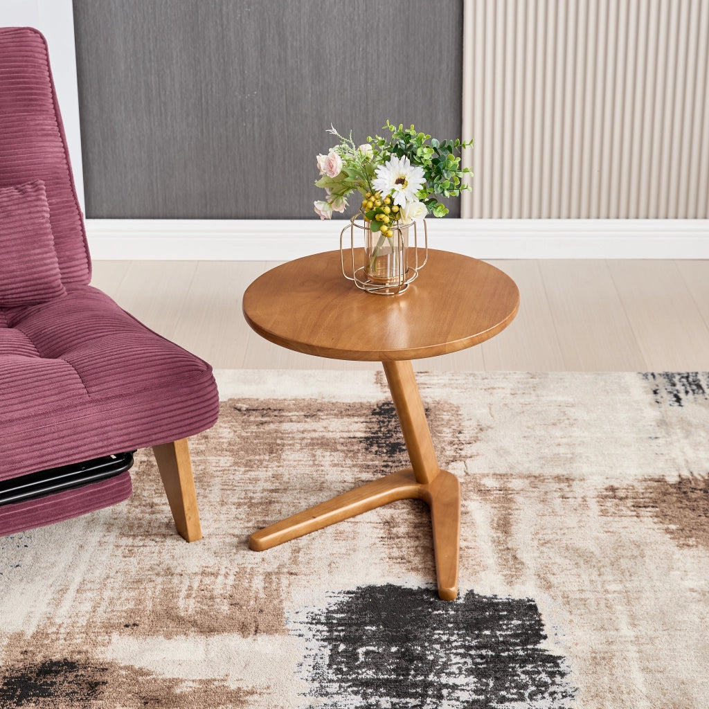 Tavolino Rotondo in Legno Massello per Salotto ¨C MINIMAL ¨C Design Moderno