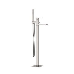 Miscelatore bordo vasca da pavimento con kit doccia serie Absolute