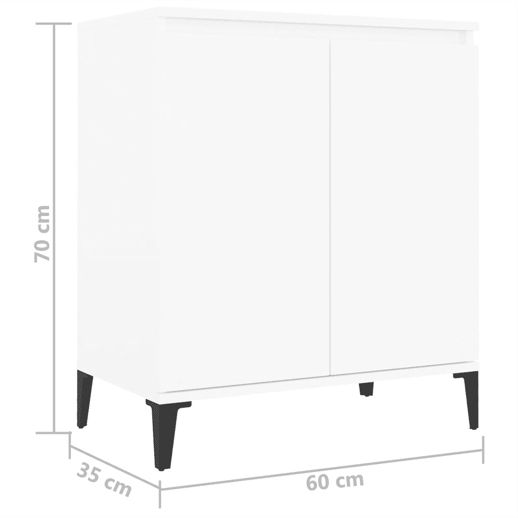Credenza | Madia | Buffet da pranzo | Armadio da pranzo Bianca 60x35x70 cm in Legno Multistrato