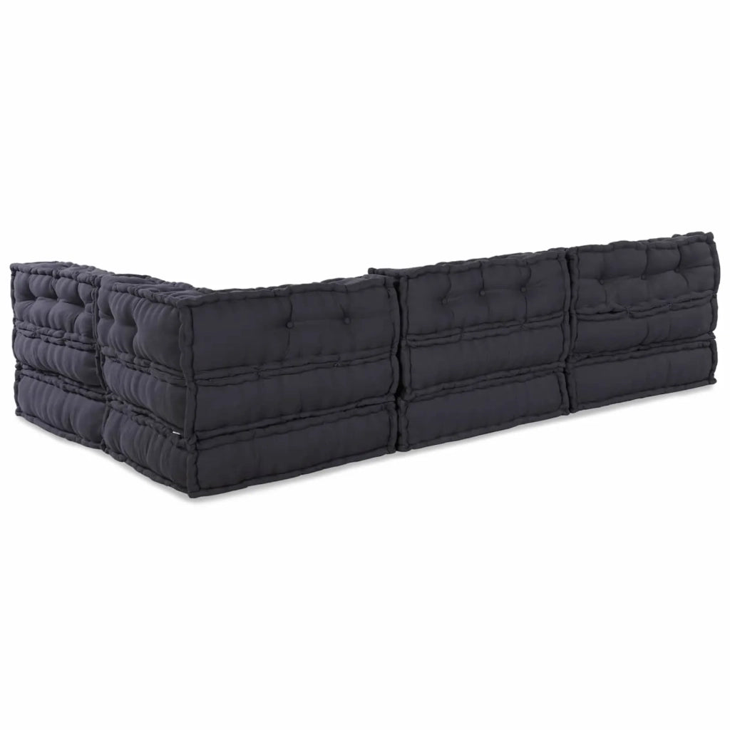 Unità di Divano Modulare 4 pcs Antracite Tessuto 3315068