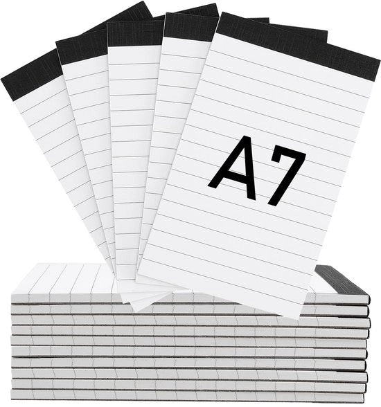 Blocchetto di appunti A7 15 pezzi - Carta gelatina - Blocchetto di appunti mini - Notebook da tasca - Organizzazione delle memorie - Formato compatto 7,62 x 12,7 cm - Quaderno di appunti