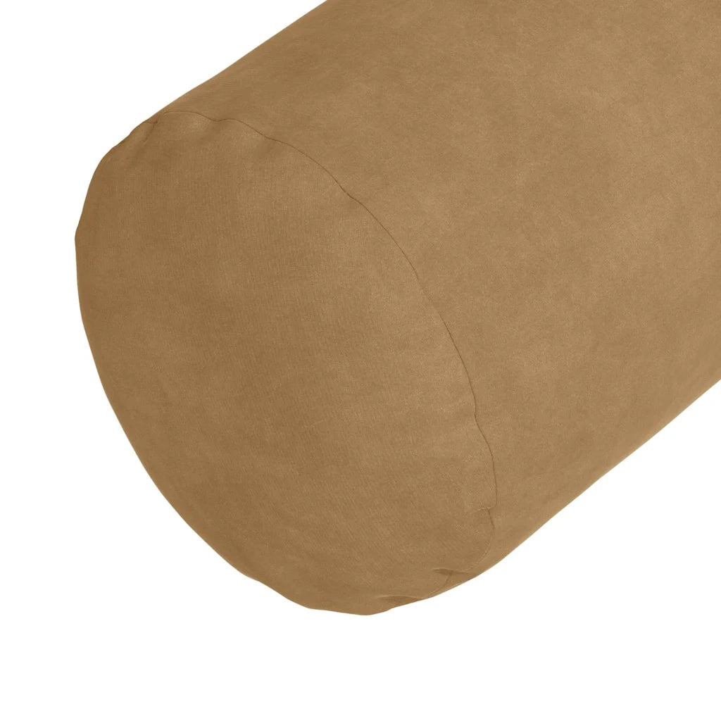 Cuscini a rullo 2 pcs Marrone Ø 25 x 70 cm Tessuto in Cords 42014336