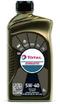 Olio per motore auto 'total synthetic 5w-40'