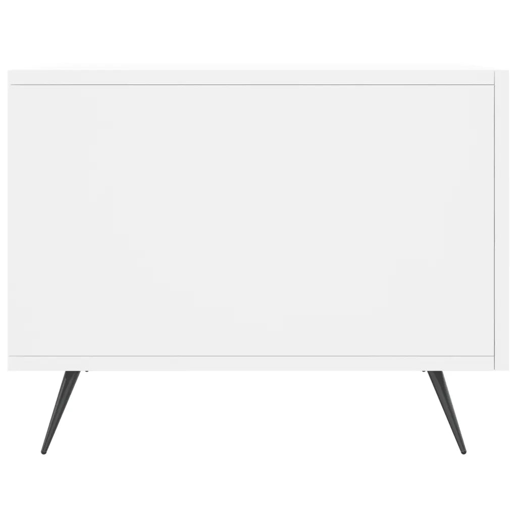 Tavolino da Salotto-Tavolino da soggiorno-Tavolo Bianco 50x50x40 cm in Legno Multistrato 477124