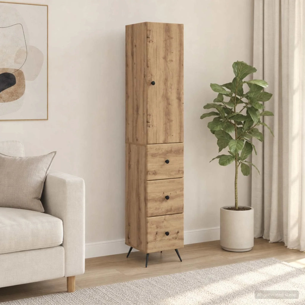 Set di armadi 2 pcs Rovere Artigianale 34,5 x 34,5 x 90 cm 3416897