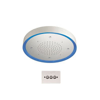 Soffione a soffitto 2 getti con led e diametro di 57 cm