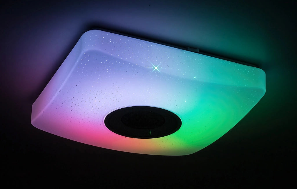 Plafoniera LED RGB Bluetooth 18W 36,5cm bianca Rabalux