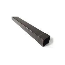 Gronda pvc color testa di moro d 080 quadra - pluviale mt  2